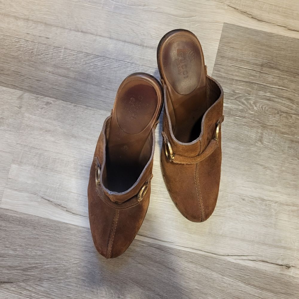 Gucci brown suede mules - Picture 10 of 10